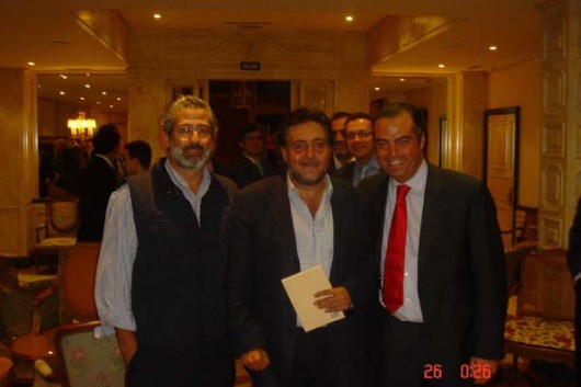 Antonio Álvarez-Ossorio con Ramón Ongil y Pepu Hernández